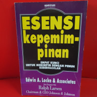 Esensi kepeminpinan